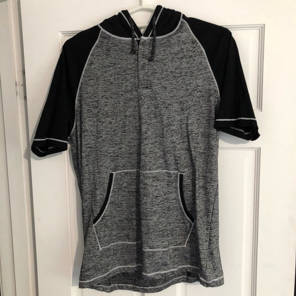COPY - Black and Grey Sports Hoodie T-Shirt
